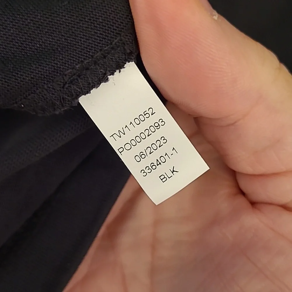 TECOVAS Black Cotton Embroidered Recent Womens‎ XS Elbow Sleeve T Shirt Top NEW - Picture 10 of 10